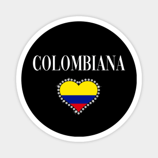 Camiseta de Mujer Colombia Girl Women T-shirt Magnet